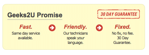 Geeks2U's second guarantee