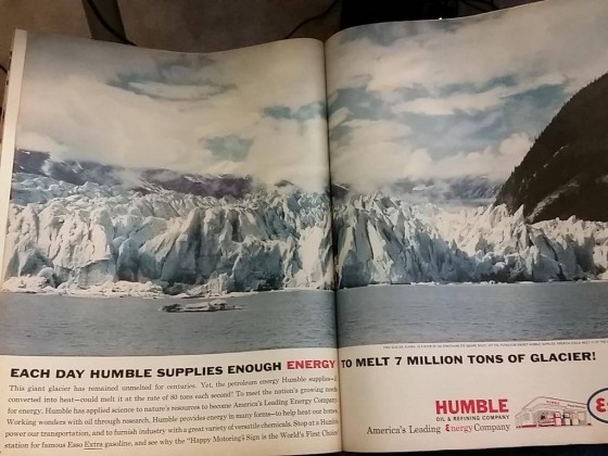 Ad: Melting glaciers with oil