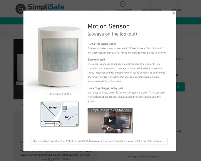 SimpliSafe's motion sensor
