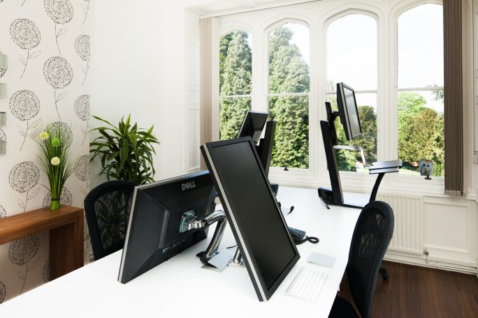Ergotron arms and sit-stand desks